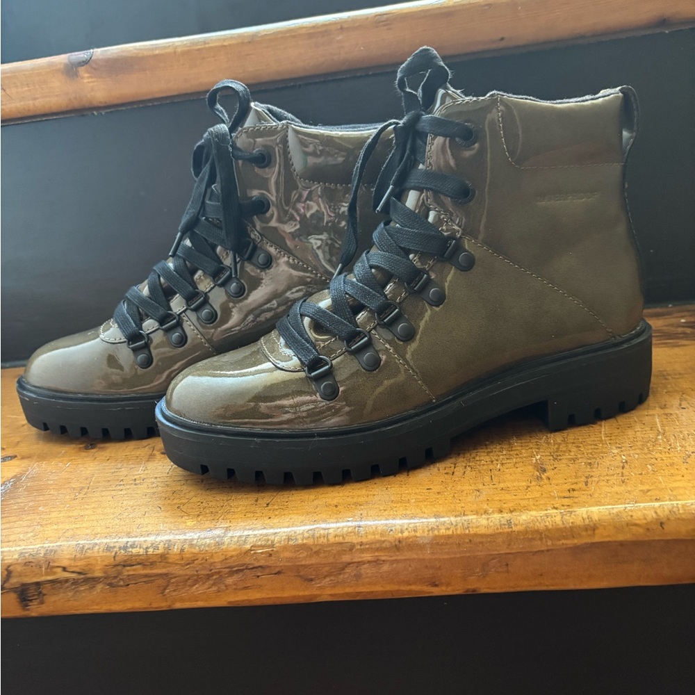 Cougar Women's Olive and Black Lace-Up Waterproof Hiking Boot - Nash